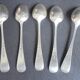 5 christofle spoons laurel channels silver metal