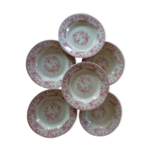 Gien's ceramic hollow plates collection "Roses bouquets"