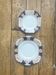 2 antique English plates Manufacture Osborne model Ilkley
