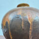 Large flared stoneware vase Art Deco