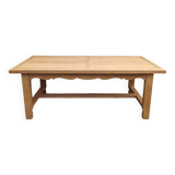 Table de ferme en chêne estampillée R Trotel