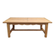 Oak farmhouse table stamped R Trotel