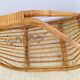 Porte bûche rotin vintage