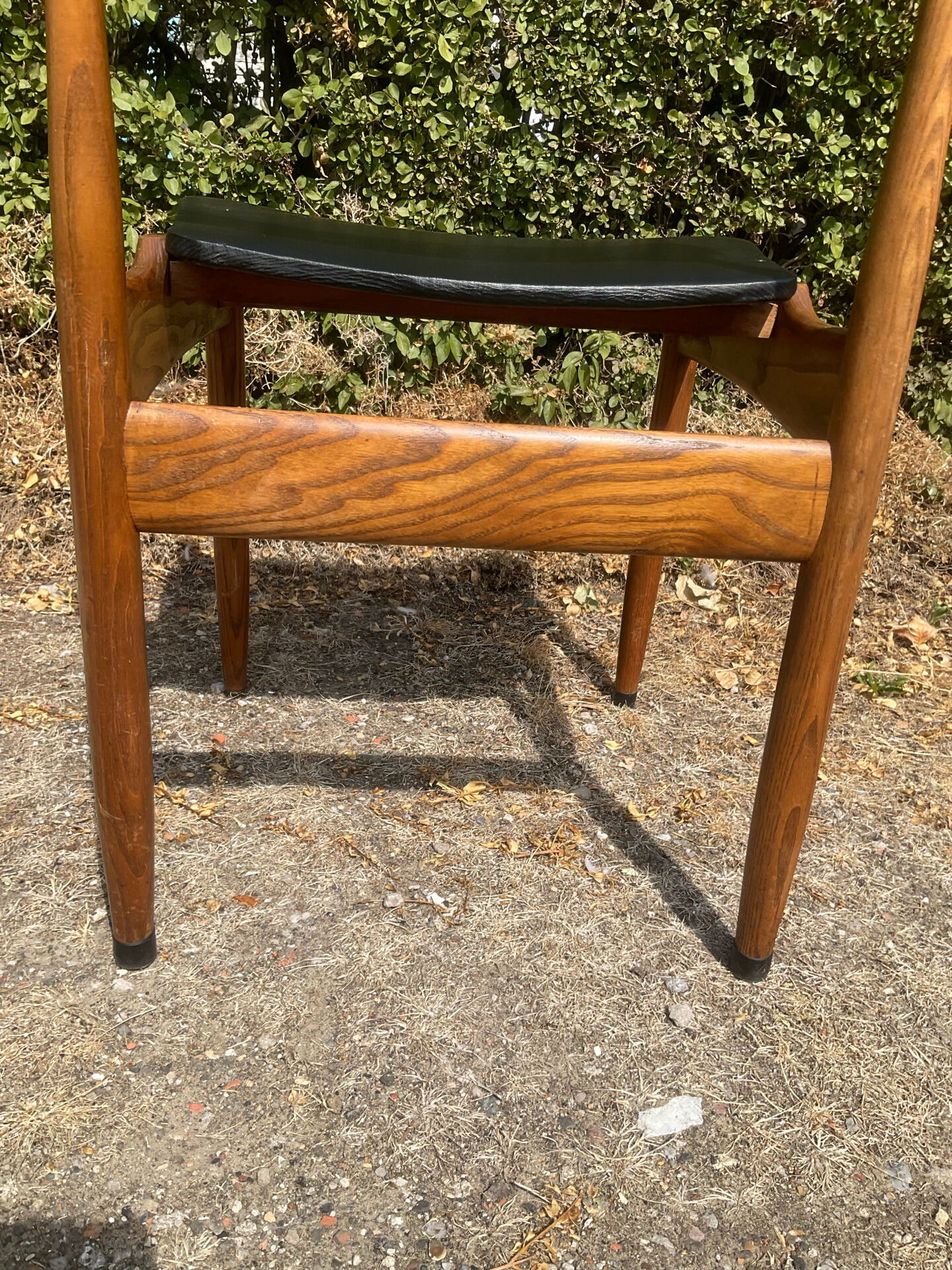 Chaise scandinave des années 60 en palissandre massif 