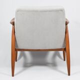 Famous Vintage armchair "Kedzior", fully restored, Grey CORD