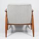 Famous Vintage armchair "Kedzior", fully restored, Grey CORD
