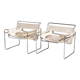 Pair of chairs model b3 Wassily by Marcel Breuer
