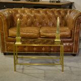 Pair of brass obelisks 1960s