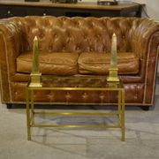Pair of brass obelisks 1960s