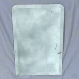 Old beveled mirror with lead or mercury stitched dimension: height -72.5cm- width -48.5cm-