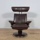 Ergonomic Lounge Chair with Ottoman Model from Ekornes Stressless, 2000s, Set of 2