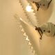 Pair of opaline glass wall lights