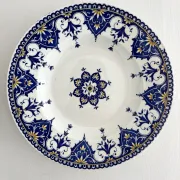 Shallow dish ironstone "Cluny" Sarreguemines