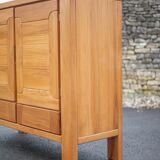 Solid wood sideboard from Regain, wooden storage unit with 2 doors and 2 drawers, living room furniture
