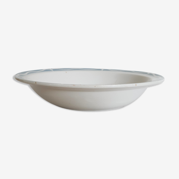 Hollow serving dish in Sarreguemines earthenware, Alesia de Digoin, French vntage, 50s