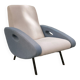 Blue and gray armchair by François Letourneur