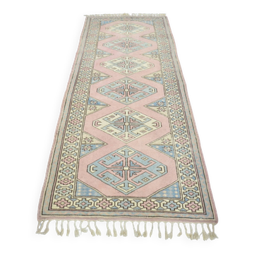 Pink & Turqouise Vintage Hallway Runner sku 3292