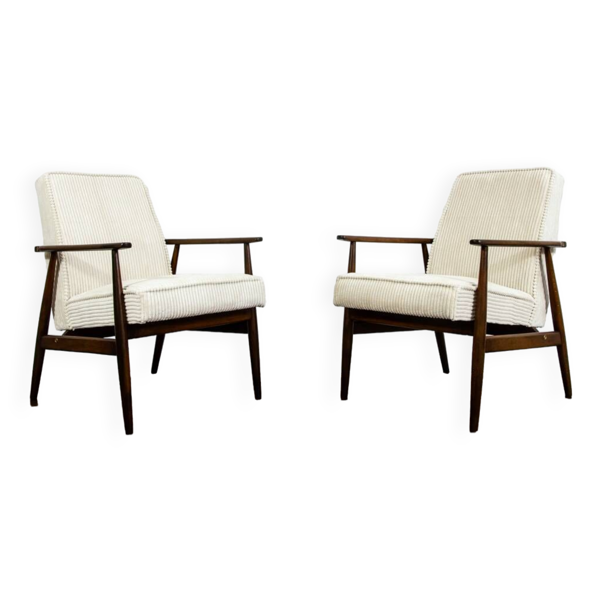 Customizable Pair Of Mid Century Armchairs, 1960's