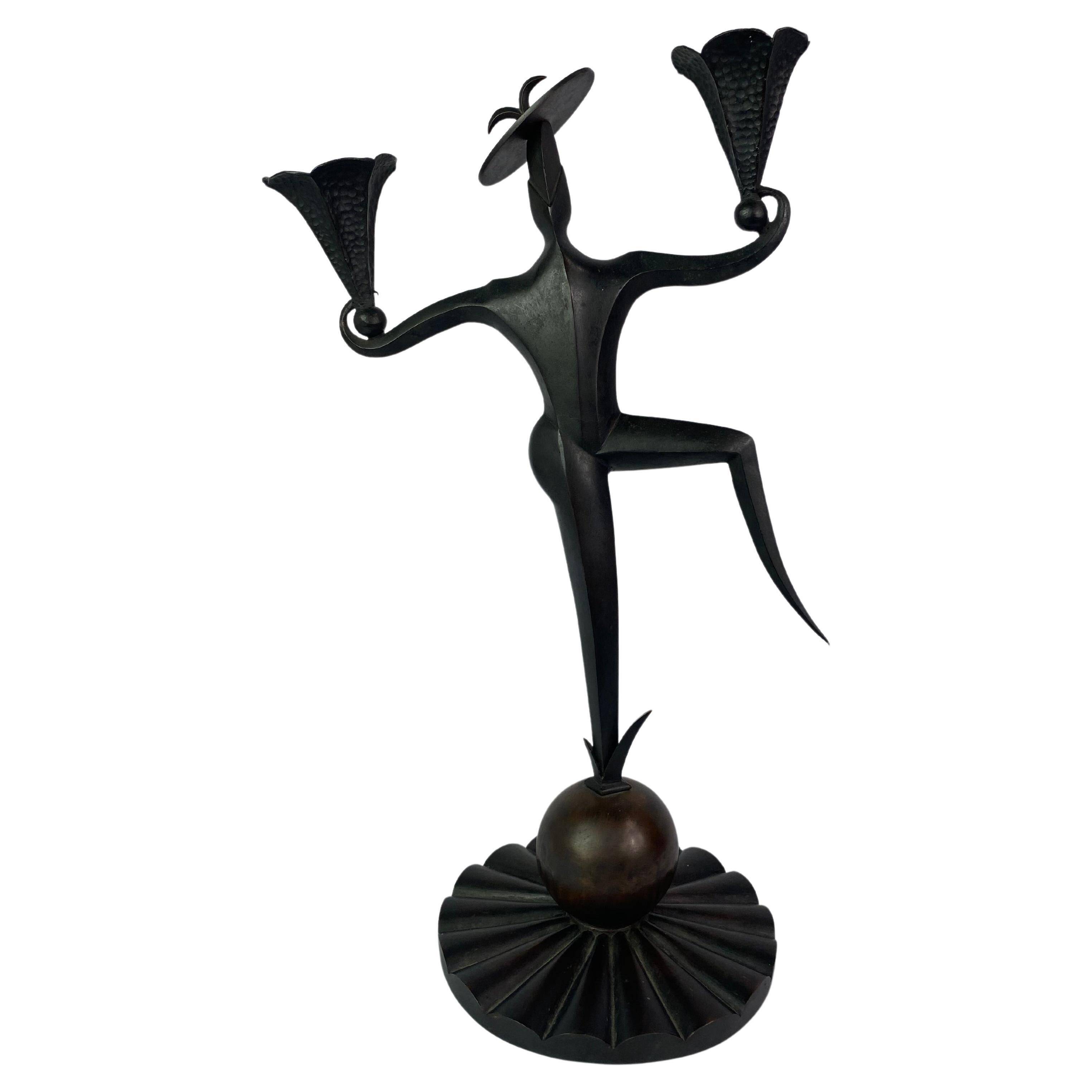 Chandelier dancing clown Dagobert Pechce Wiener Werkstatte