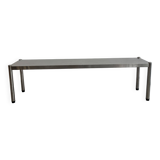 Banc en inox vintage