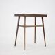 1960s Mid-Century Czech Oak Side Table with Woven Magazine Shelf