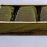 Former servant 3 compartments Glazed ceramic Signed Poët-Laval Vintage pottery 50s