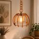 Rattan suspension in the style of Louis Sognot, 1960.