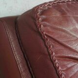 Brown Leather Sofa By Madsen & Schubell, Denmark 1970s