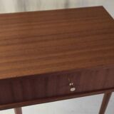Modernist teak bedside table - mid 20th century