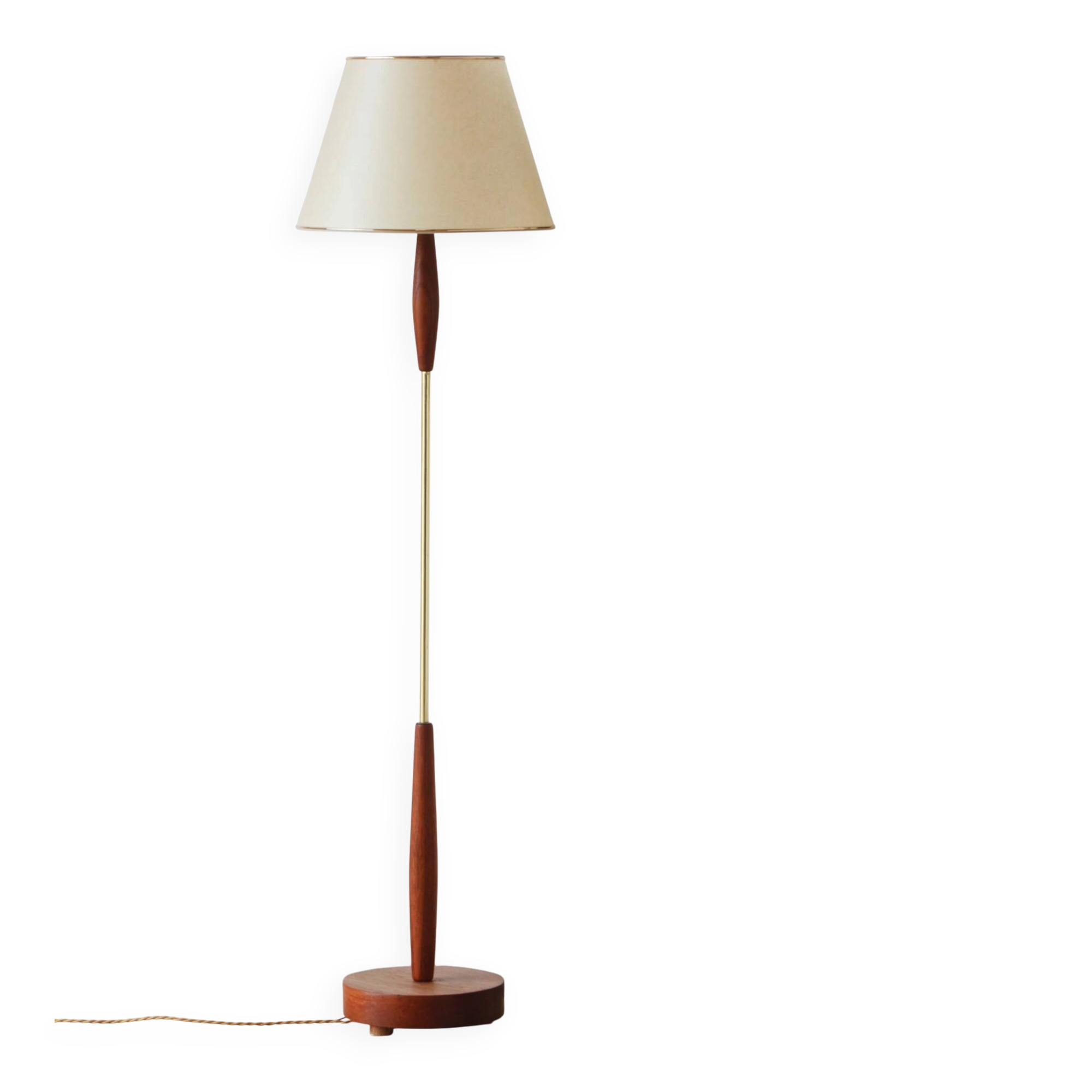 Lampadaire vintage teck années 60 | design & restauration
