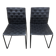 Pair of designer black chairs