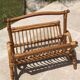 Rattan magazine rack