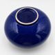 Vase galet en céramique émaillée polychrome vintage