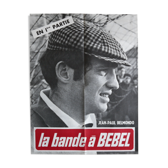 Original cinema poster "La bande à Bébel" Belmondo