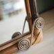 Antique rattan mirror