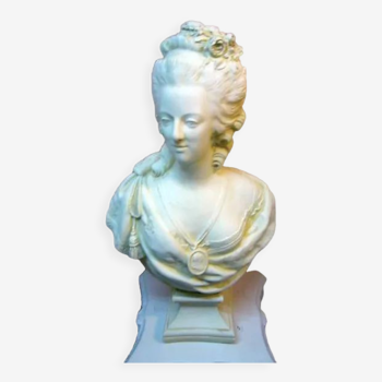 Bust marie Antoinette patina sand H54cm