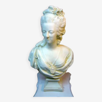 Buste Marie Antoinette patine sable   H54cm