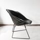 Armchair Diamond leather of Harry Bertoia for Knoll 1970