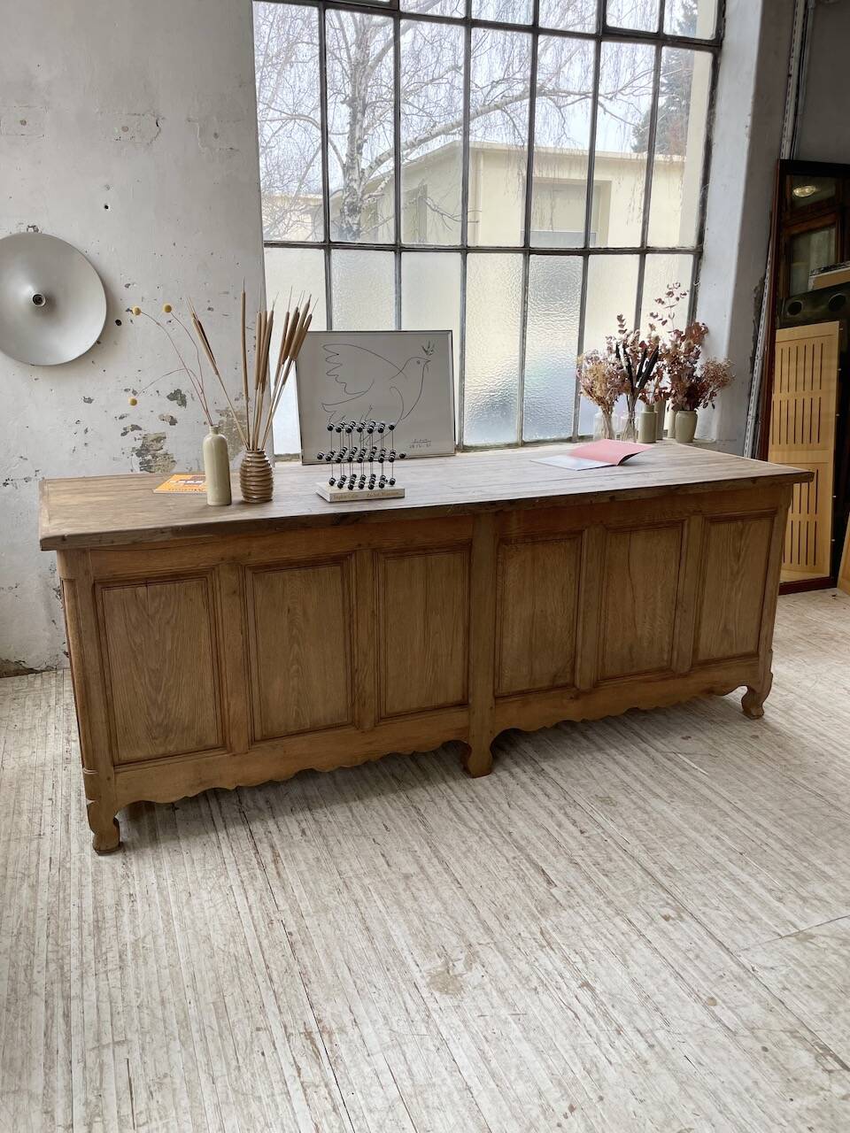 Comptoir en chêne XXL 260 cm