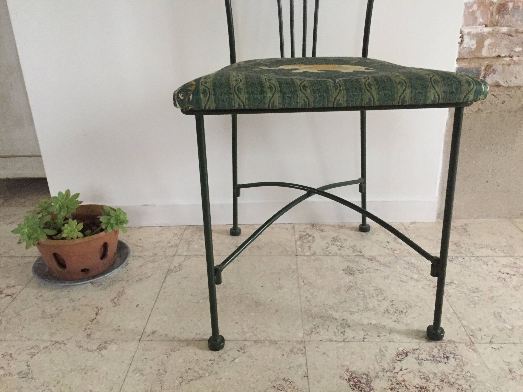 Vintage Wrought Iron Garden Chair