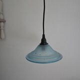 Art Deco blue globe lamp