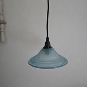 Art Deco blue globe lamp