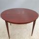 Extendable table mahogany lacquered 1960 butterfly extensions