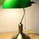 Bank lamp in opal green color años 80