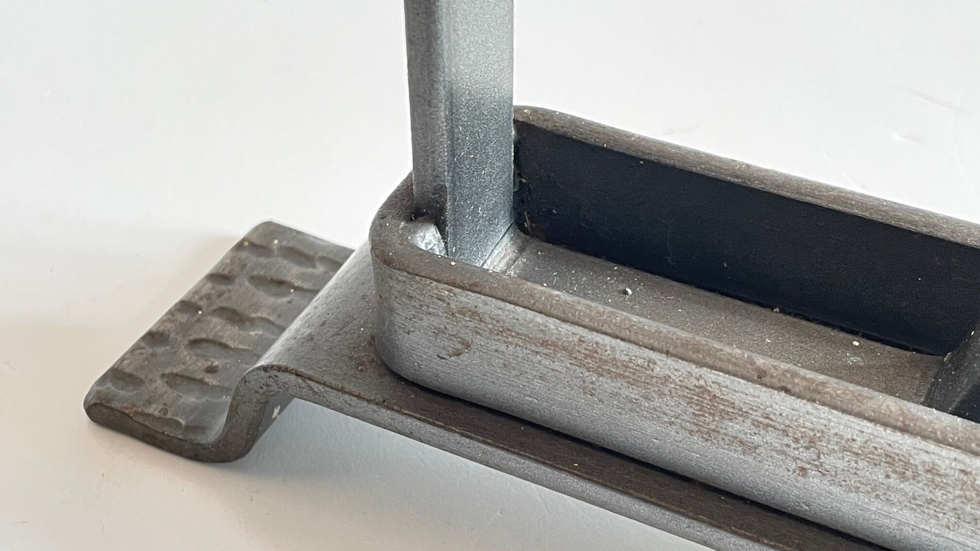 Brutalist Match Holder Steel Chimneys VINTAGE