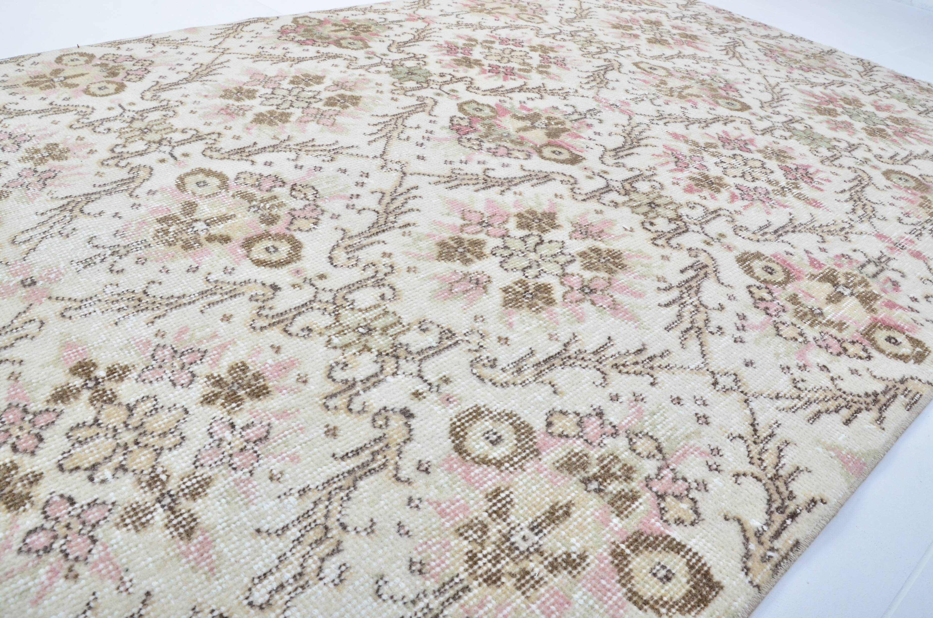 Oushak Geometric Wool Carpet sku 3223