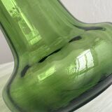 Translucent green glass pitcher