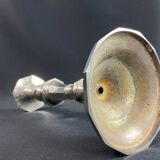Bougeoir flambeau en bronze argenté de style Régence
