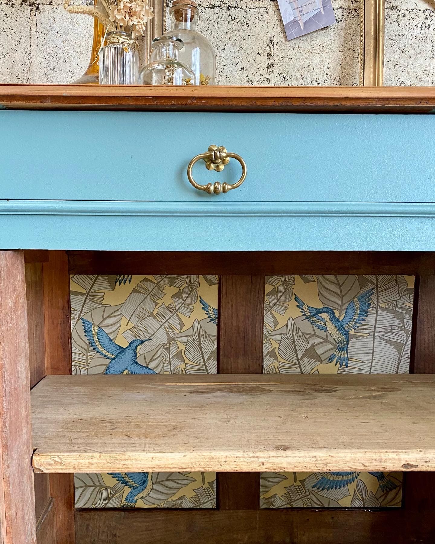 Antique buffet in solid wood