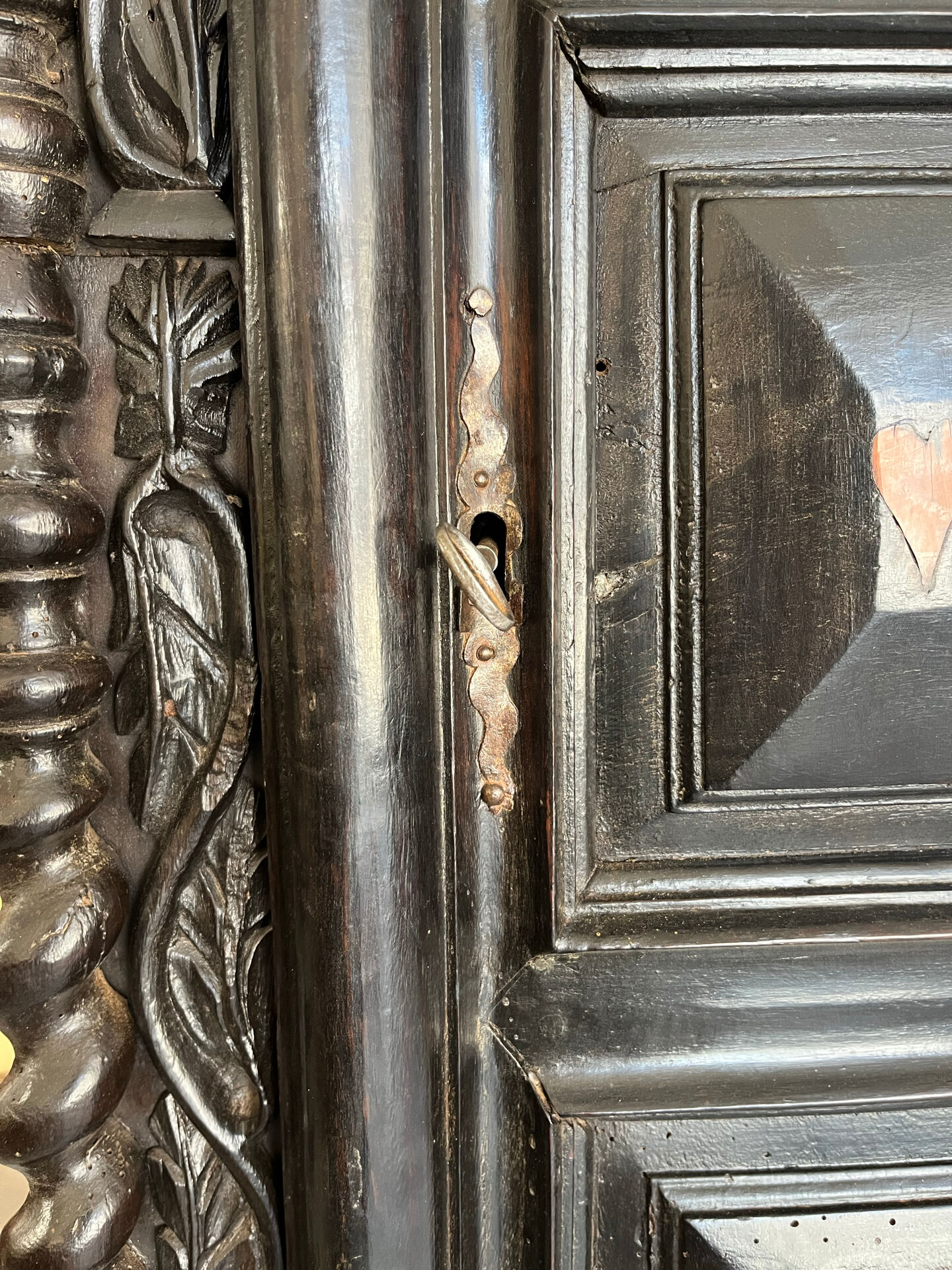 Wedding Bonnetière in Walnut in the Louis XIII style